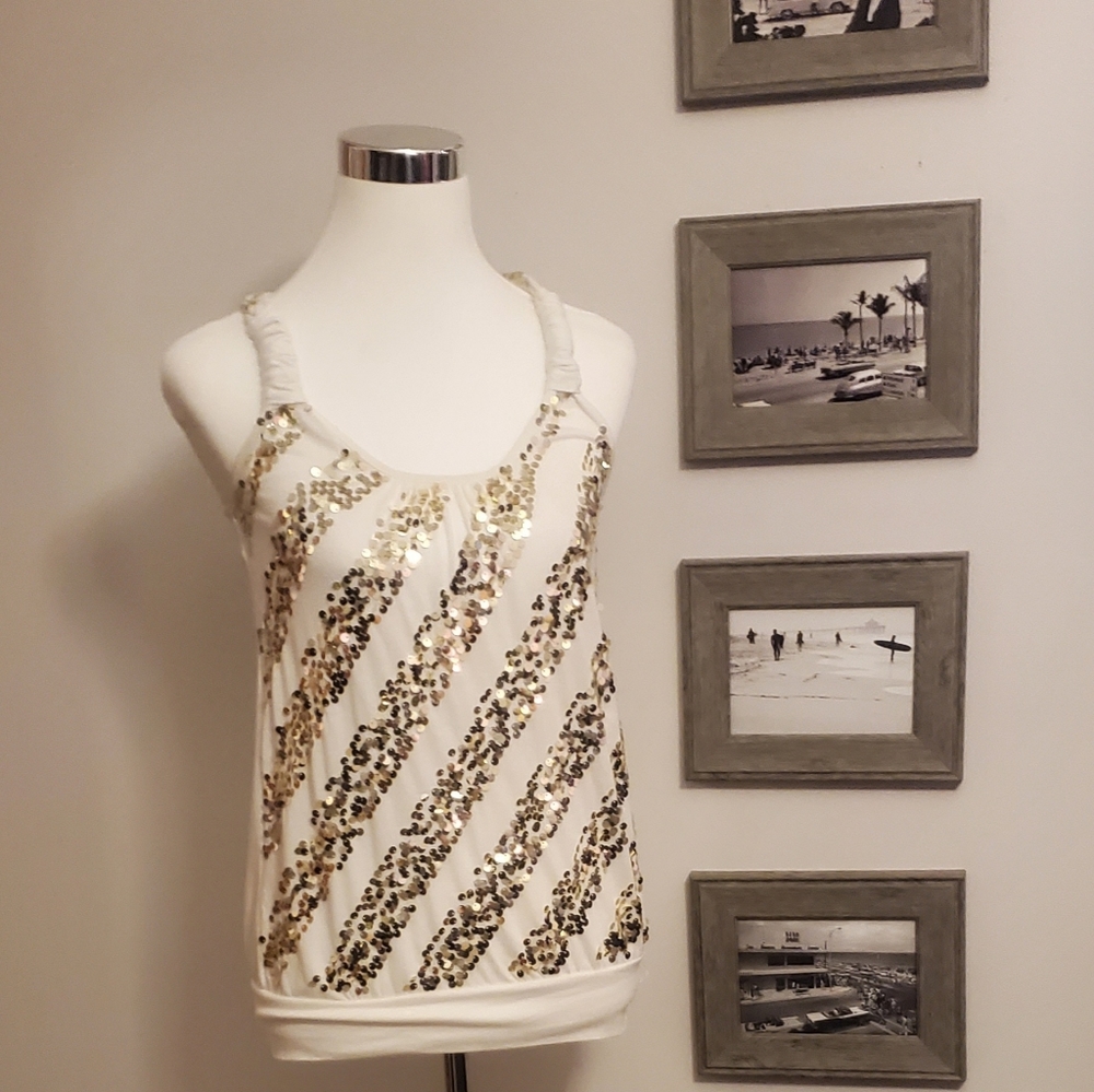 Almost Famous sequin tank top
